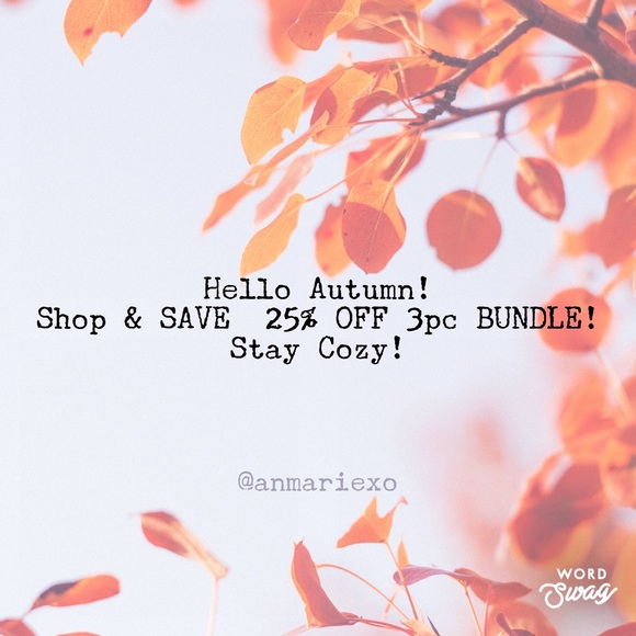 Other - Hello Autumn Season Sale 🍁💛❤️ SAVE 25% 3+ Items